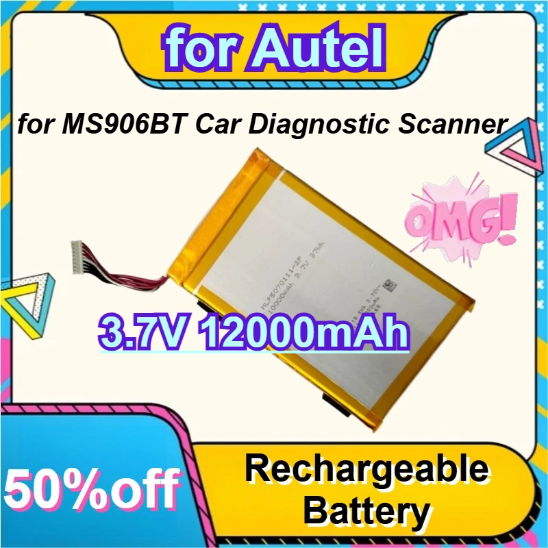 

3.7V 12000mAh for Autel MS906S MS906BT Car Diagnostic Scanner Li-Polymer Battery