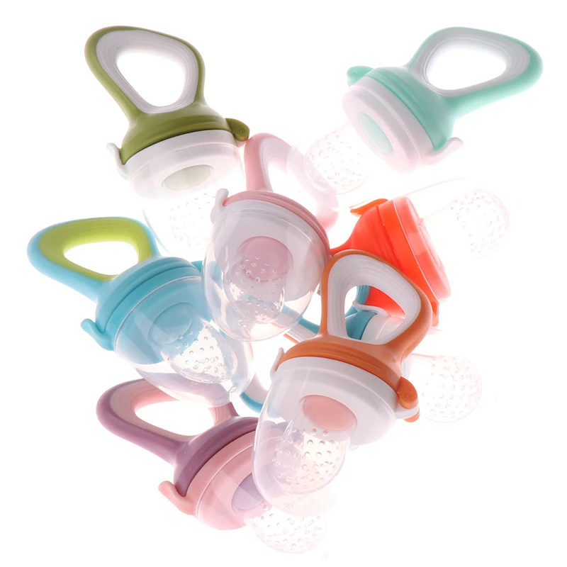 Newborn Pacifier Food Nibble Infant Pacifiers Feeder Kids Fruit Pacifier Baby Feeding Safe Training Nipple Teat Pacifier Bottles