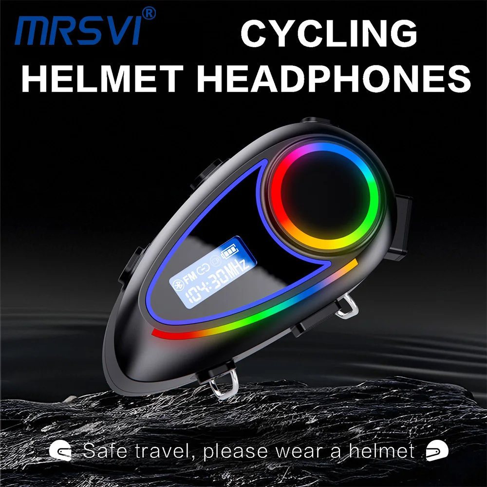 

MRSVI K18 500m Motorcycle Intercom Helmet Headset Bluetooth6.0 Speaker Stereo Music Sharing Headphone Motorcycle Accessories