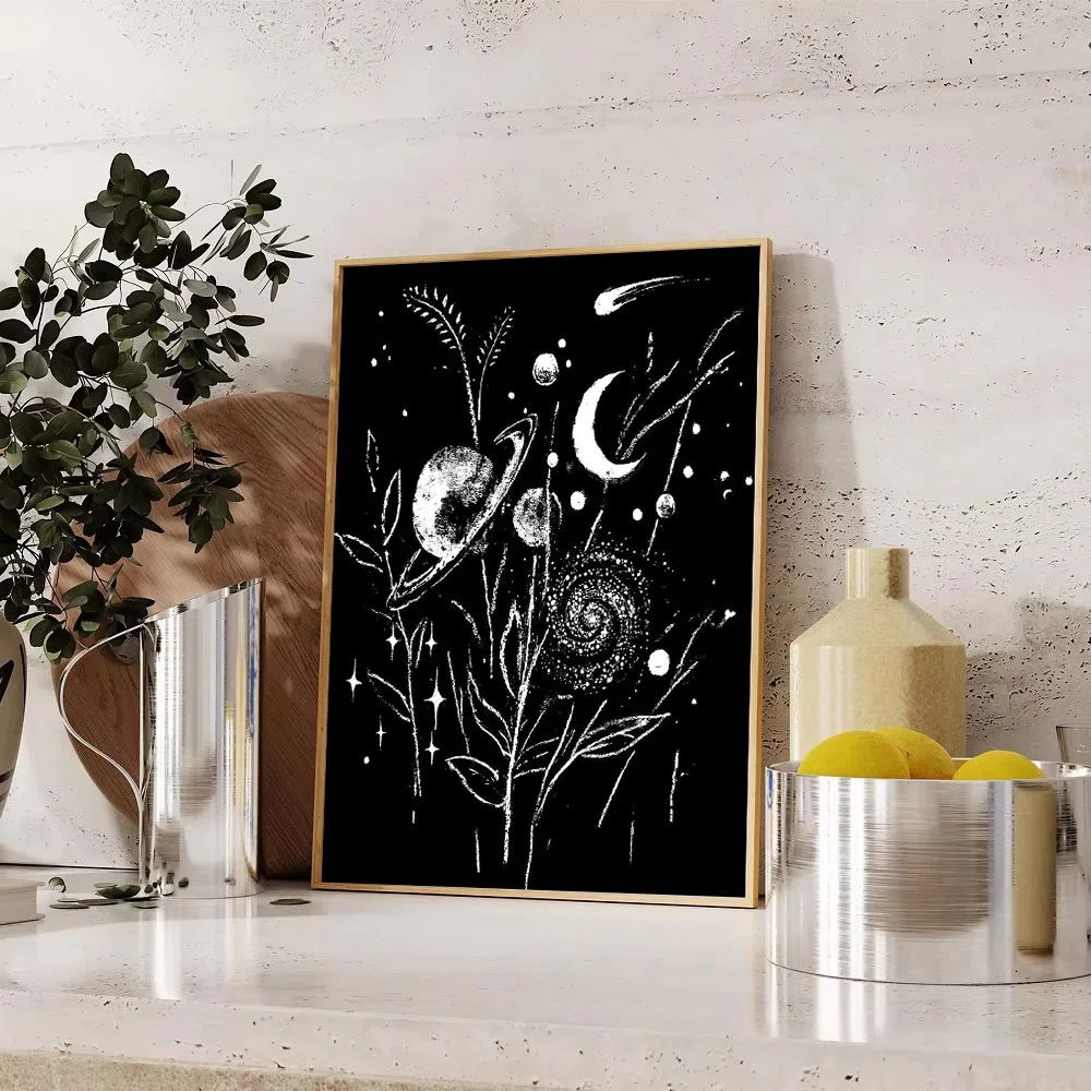 السماوية قماش جدار الفن غالاكسي طباعة الفضاء ديكور سديم اللوحة علم الفلك المشارك ديكور غرفة نوم ديكور المنزل الحديث الفني Gif #1