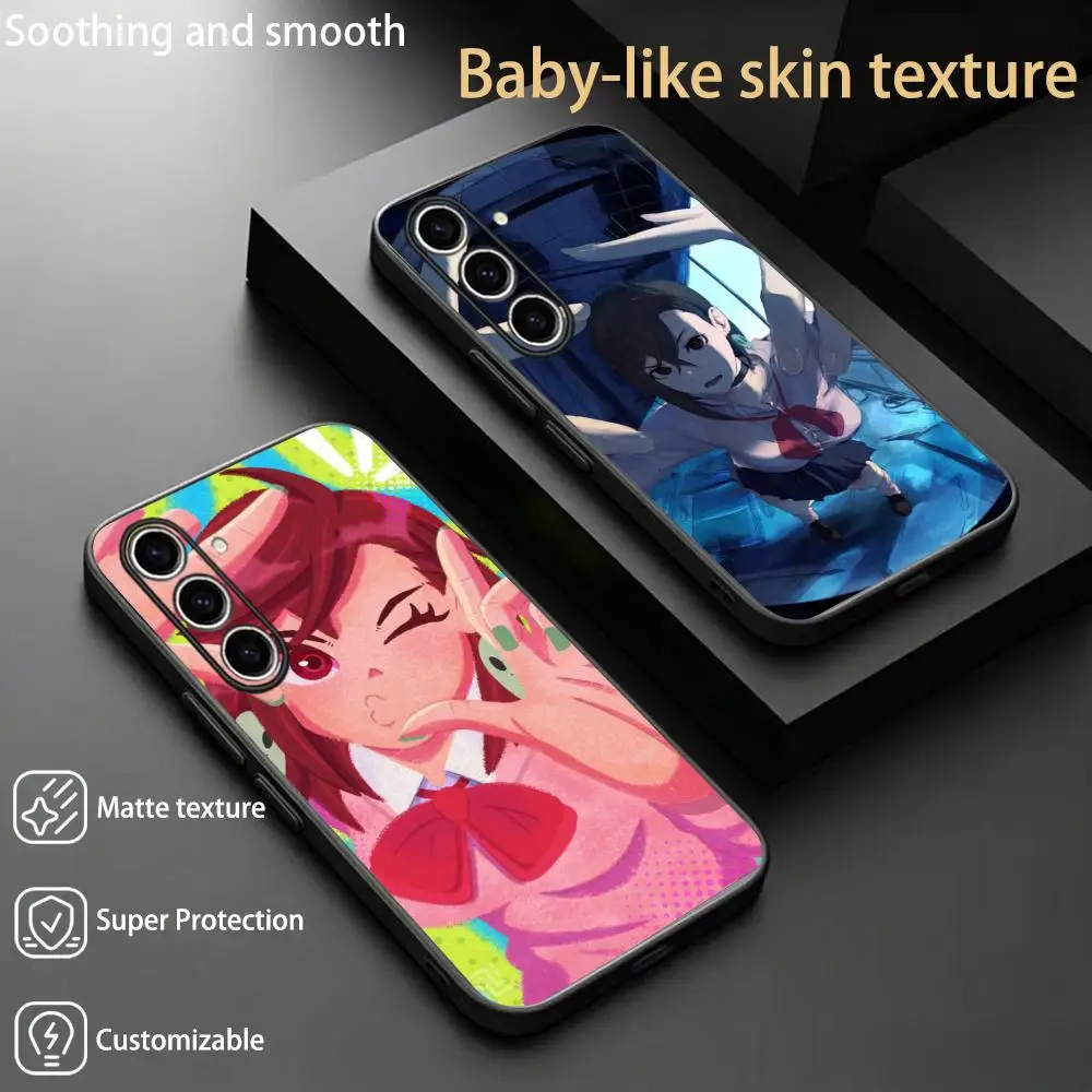 Hot cool japan anime dandadan ins  Phone Case For Samsung Galaxy S26 S25 S24 S23 S22 S21 Plus Ultra Note20 Soft Black
