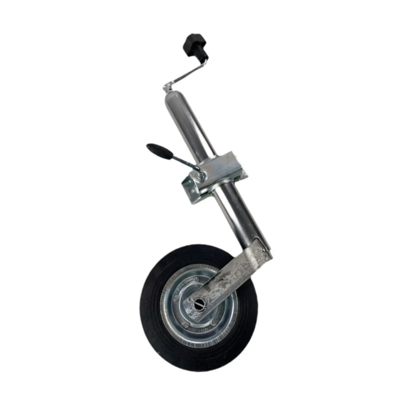 Boat Trailer Jack Rubber Wheel High Performance Hand Crank Design Camper Parts Easy to Use with Wheel for Boat Trailer RV