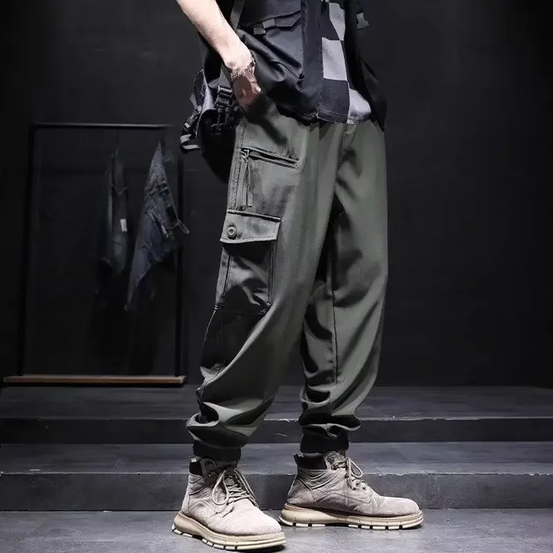 Summer Thin Cargo Pants Korean Version of The Trend Brand Ins Loose Large Size Casual Fashion Hipster Haren Pants