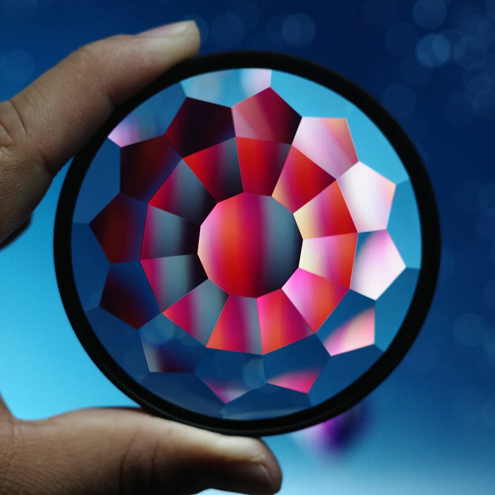 

58mm 67mm 72mm 77mm 82mm Kaleidoscope Glass Prism DSLR Accessory Filter for Foreground Blurring in Photography