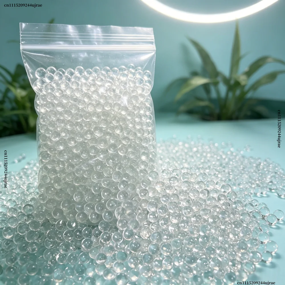 Clear Solid Glass Beads Blasting Abrasive Media 0.6-7mm Sandblasting Polishing Grinding Microspheres for Metal Mold Surface