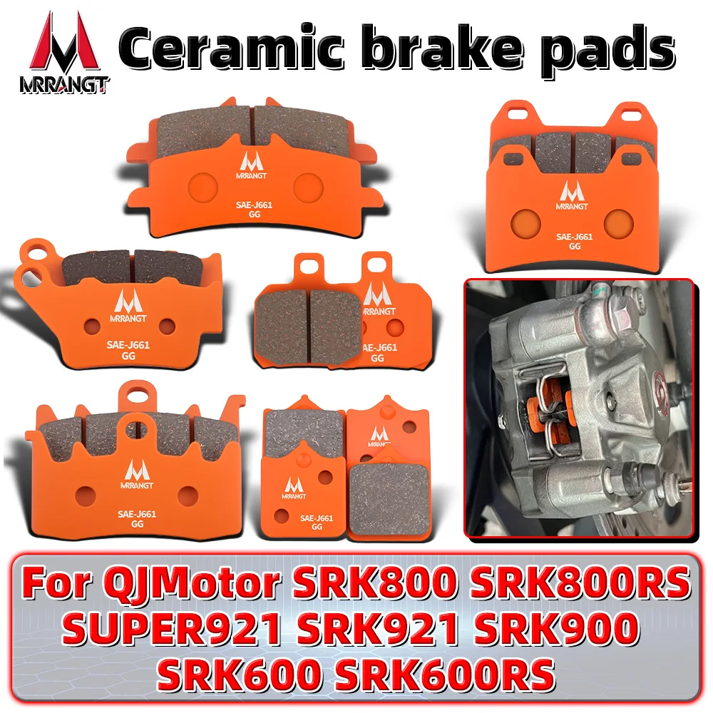 

MRRANGT Ceramic Brake Pads Fit For QJMotor SUPER921 SRK921 SRK900 SRK800 RS SRK600 RS High Performance Motorcycle Brake Pads Kit