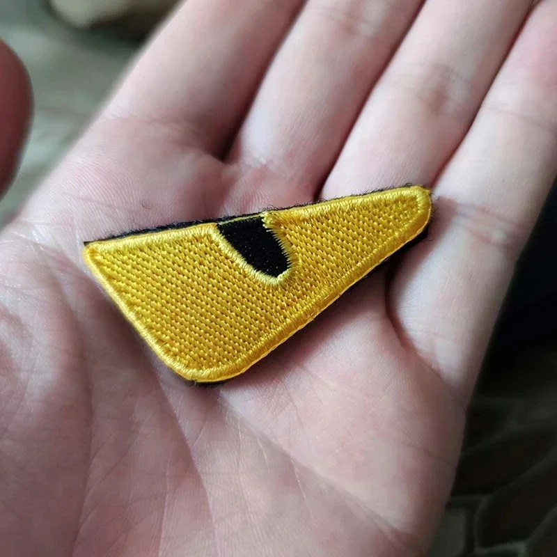5*3CM Evil Eye Hook And Loop Patch,Ranger Eye Emblem Badge Embroidery Applique Military Tactical Patches For Backpack,Clothing