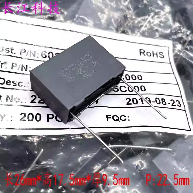Xiamen Farah MKP62 105 1uf 1.0uf 275v 305v safety film capacitor C42P2105K