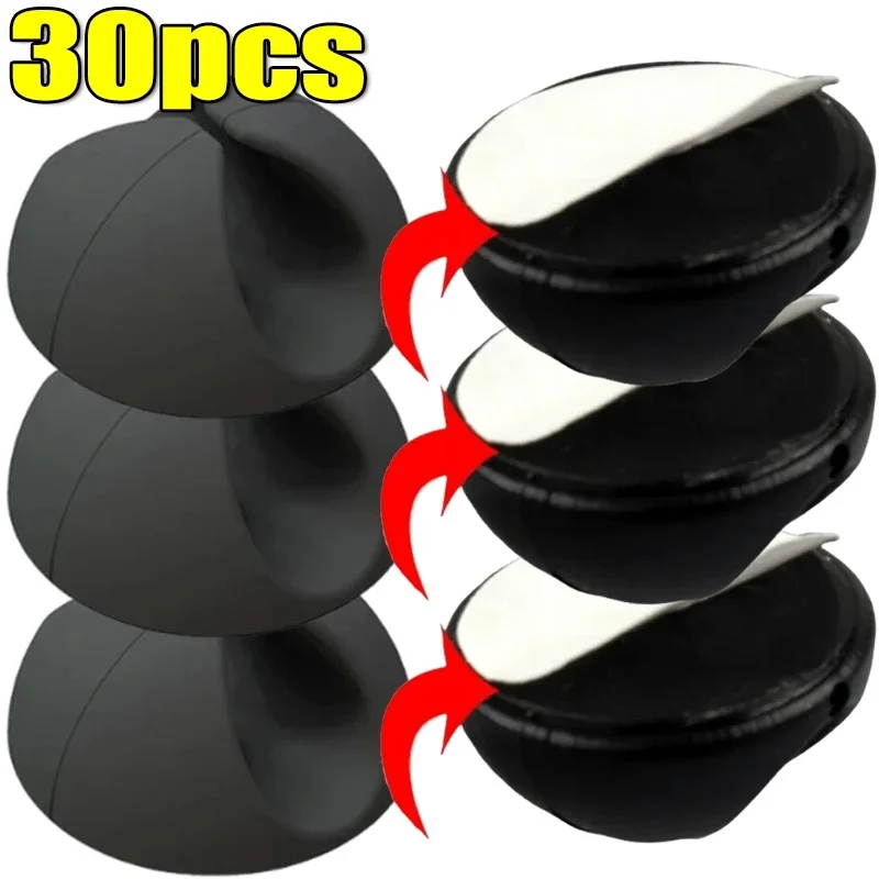 1-30pcs Car Charger Wire Holder Clips Cord Organizers Portable Desktop Cable Clips Adhesive Cable Management For Home Office Car