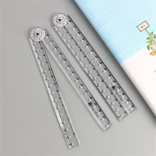 30cm Acrylic Transparent Folding Ruler Students Stationery Drawing Measuring Tools Straight Rulers With Small Protractor 2 30cm Acrylic Transparent Folding Ruler Students Stationery Drawing Measuring Tools Straight Rulers With Small Protractor 2