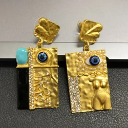 Women Vintage Eyes of Demon Earring Stud Personality Exaggerated Trendy Earrings Devil Eyes Style Girls Accessory Jewelry Gifts