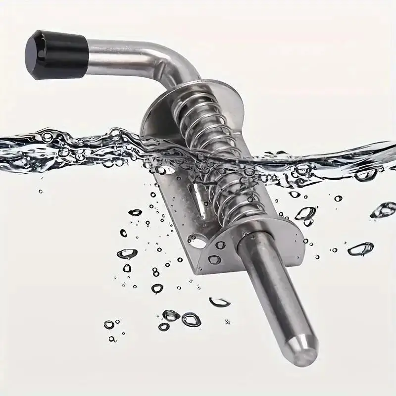 

1/2 шт. Пружинный засов для гаражных ворот, пружинный болт из нержавеющей стали, защитный цилиндрический засов, фурнитура для шкафов