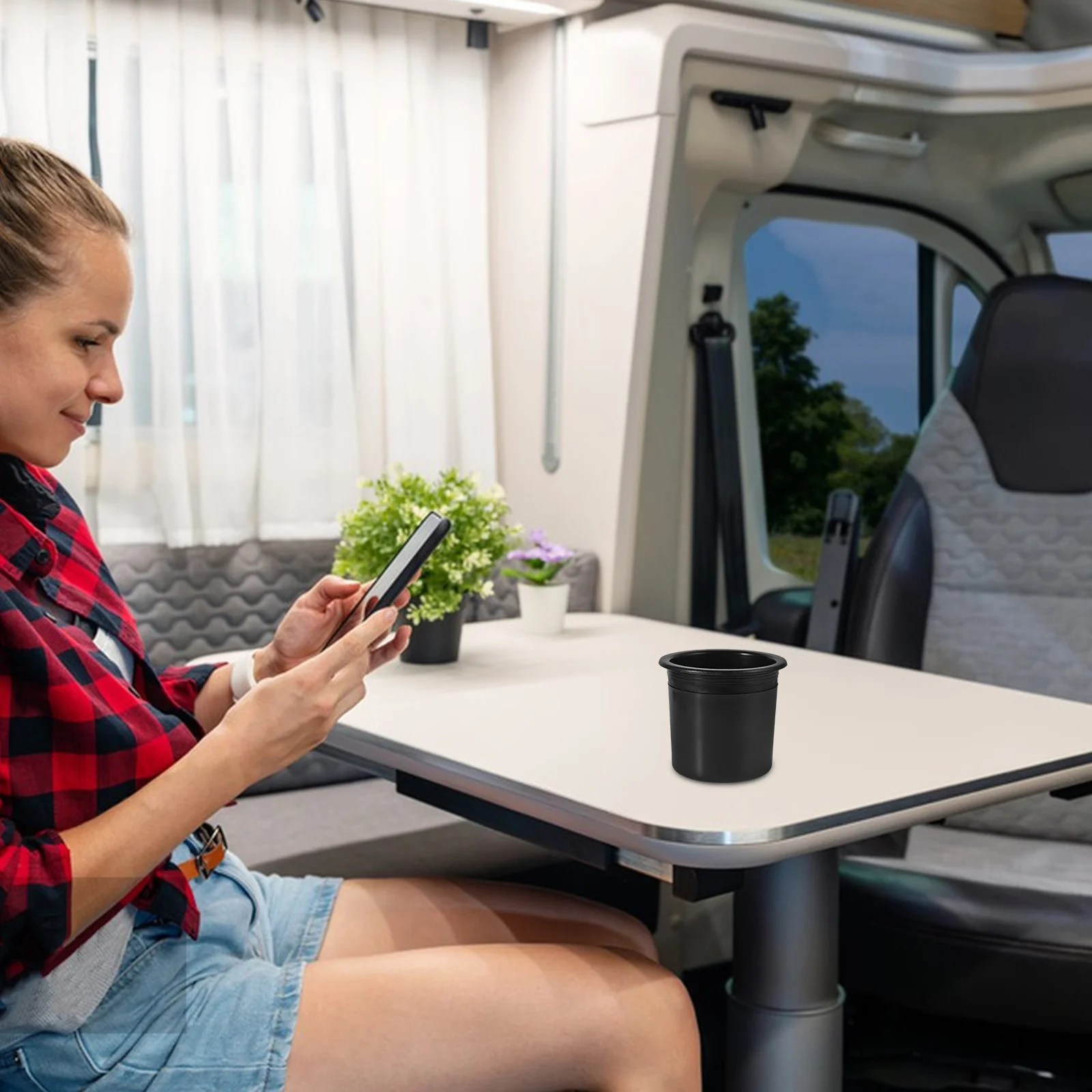 

Car Cup Insert Plastic Drink For Automotive Marine Rv Couch Anti Spill Beverage Holder Portable Vehicle Bottle Holder