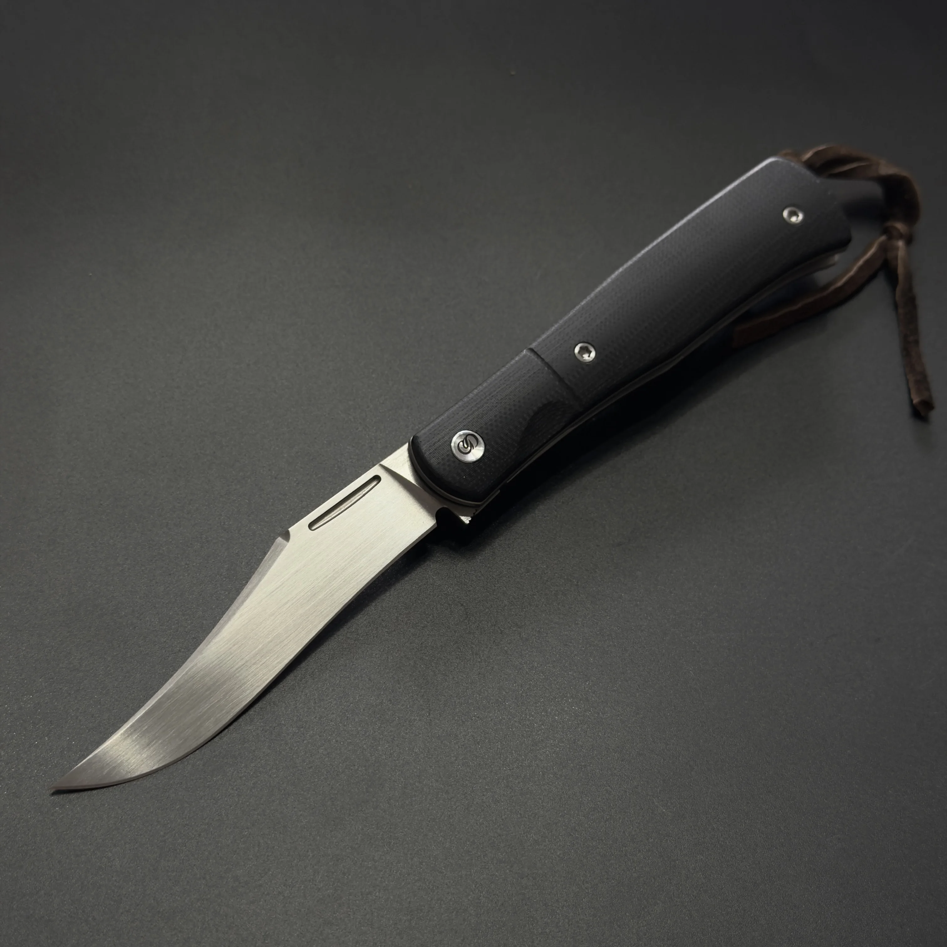 Max Sao Custom knife:F-Trapper2026 Folding Knife – CPM 20CV Blade, Outdoor EDC Camping Tool
