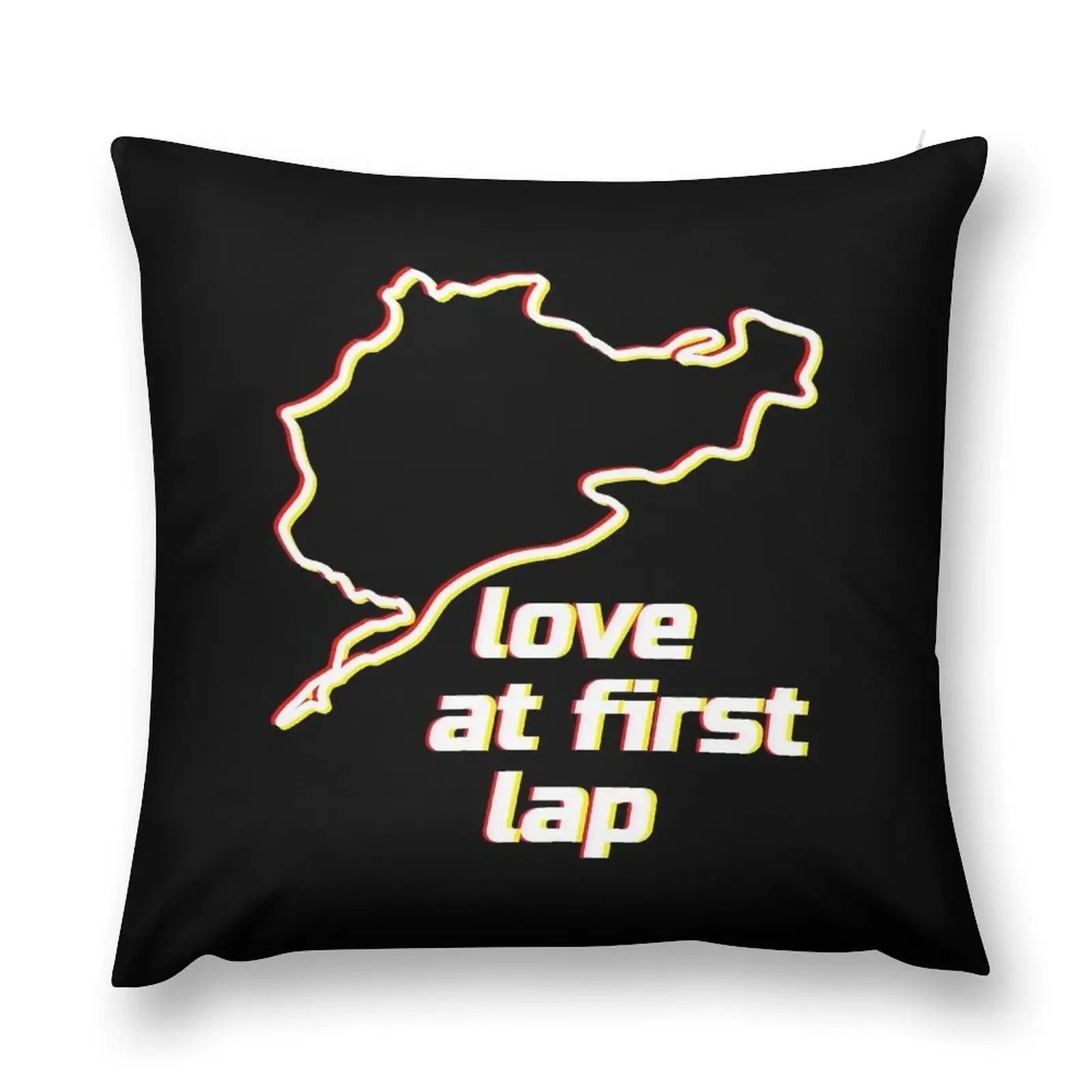 Love at first lap - Nordschleife. Racing & Sim Racing - Motorsport Collection. Throw Pillow Decorative Sofa Cushion pillow