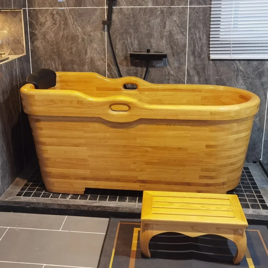 Bath wooden bucket fumigation full body bucket