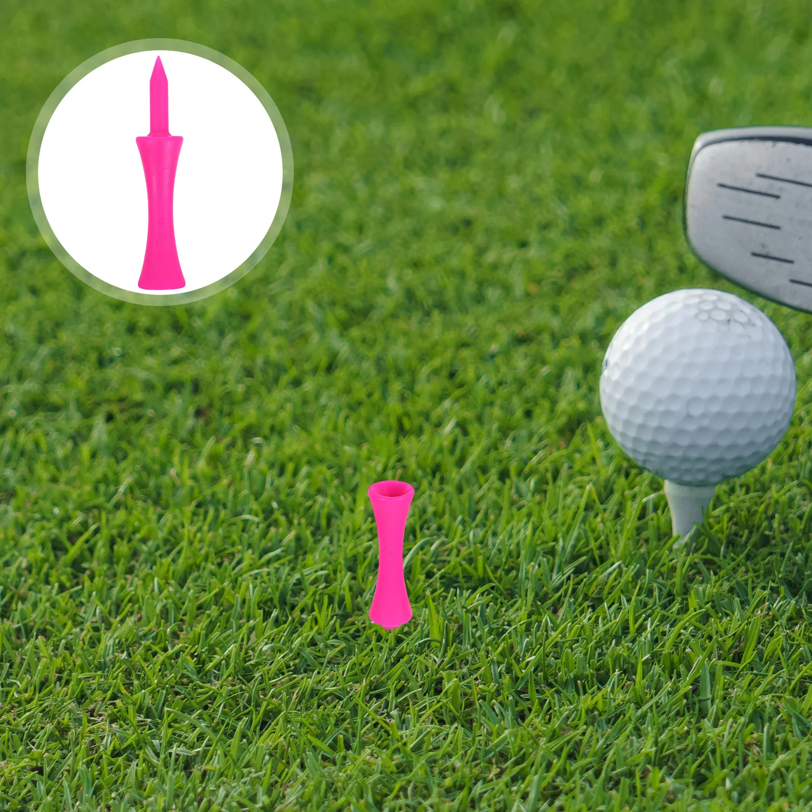 

100Pcs Golf Tees 57mm Plastic Stable Golfing Tees for Practice Driving Range Golf Simulator Reliable Performance