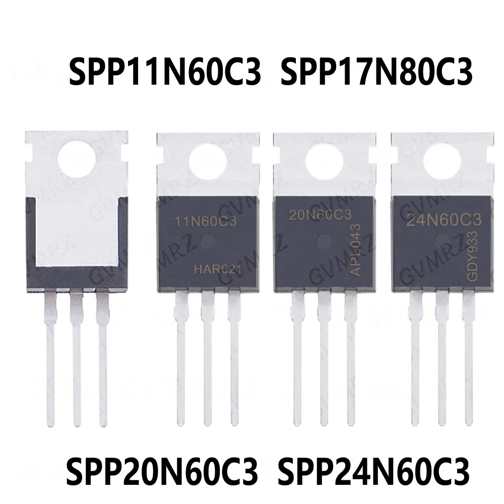 5/10PCS TO-220  SPP24N60C3 SPP17N80C3 SPP11N60C3 SPP20N60C3 TO-220  SPP17N80C3