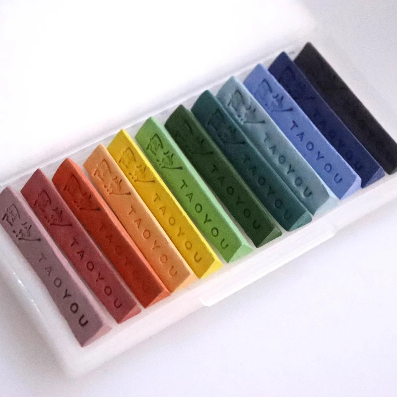 12 Color Set Pottery Underglaze Chalk/Crayon DIY Ceramic Coloring Pottery Pigments Children's Painting Pottery Tools