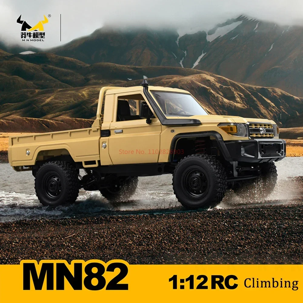 New Mn82 Mangniu Remote-Controlled Toy Car 1:12 Model Car Rc Climbing Off-Road Vehicle Lc79 Pickup Truck Children Toys Gift