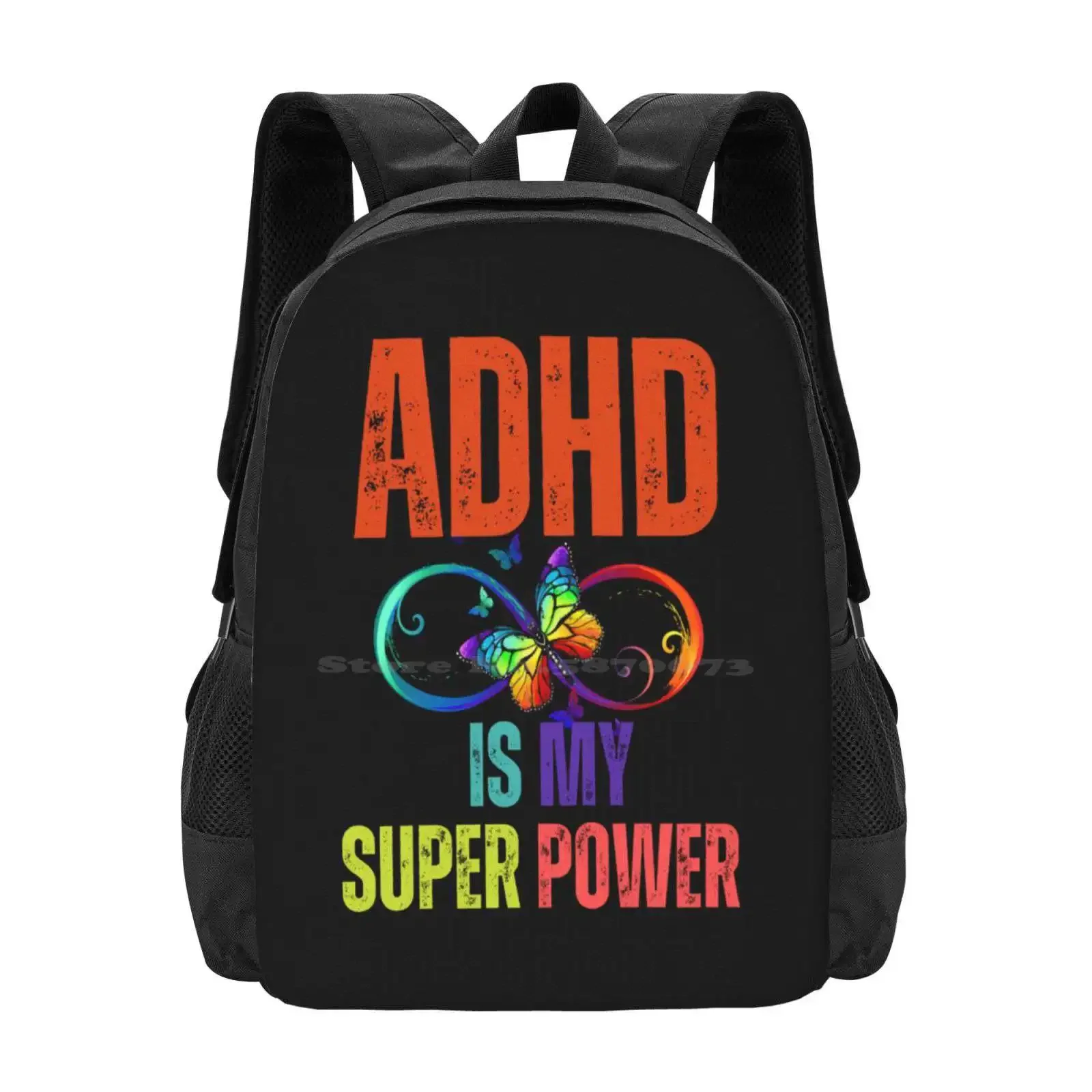 

Adhd Is My Super Power Hot Sale Schoolbag Backpack Fashion Bags Adhd Is My Super Power Adhd Superpower Adhd Mom Cute Adhd Is