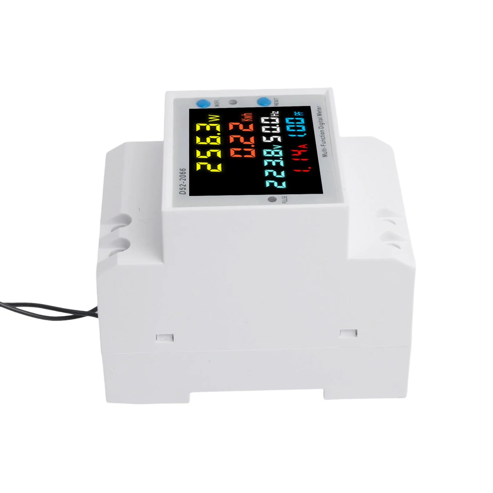 Compact Digital Electricity Meter with Smart WiFi Functionality for Accurate Energy Tracking on DIN Rails in Various Locations