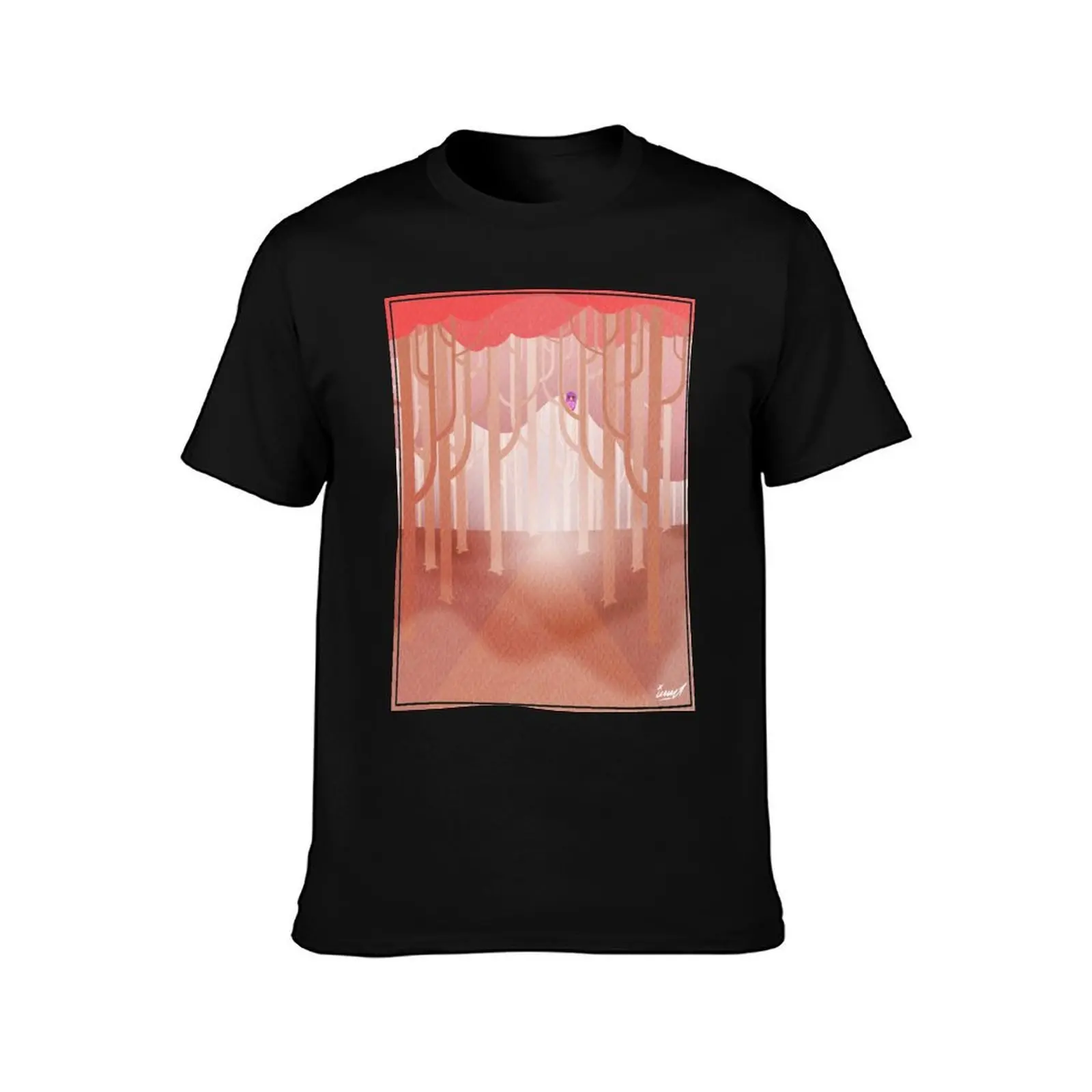 Misty Forest T-Shirt Quick Dry Training Short Sleeve Tee T-Shirt