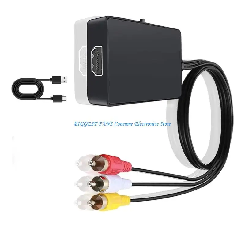 

3RCA Female/Male to HDTV Video Converter Adapter Support for Gaming Console