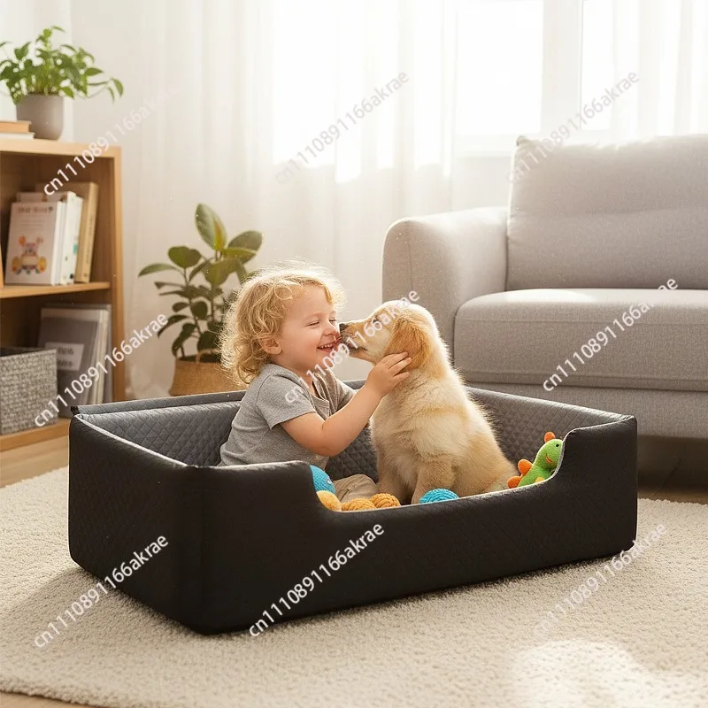 for Removable car outdoor kennel car seat medium and large dog rear pet sponge nest