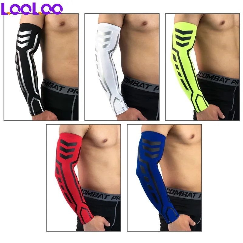 1Pcs Sports Compression Arm Sleeves/Warmers for Running, Cycling, Running, Basketball, Football,Driving, Both ForWomen and Men