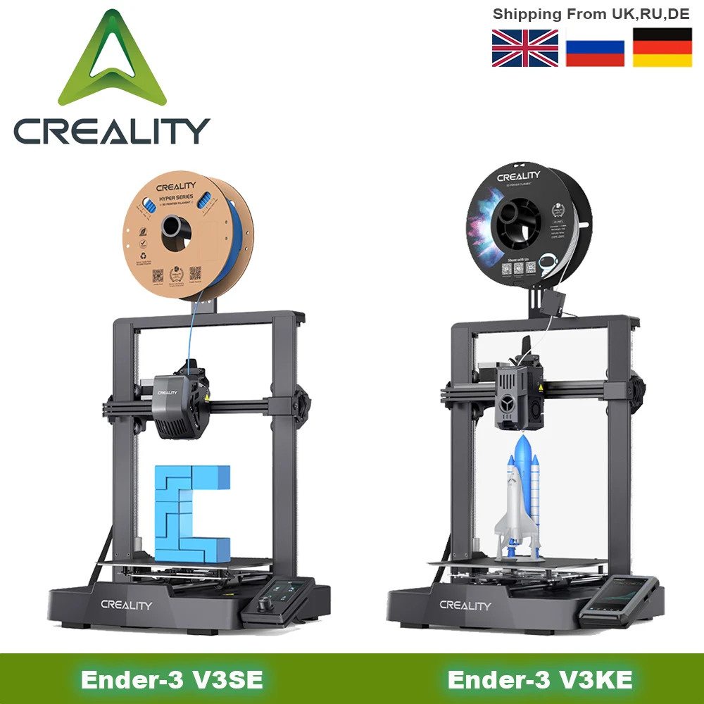 

Creality 3D Ender-3 V3 KE/SE FDM Printer 2024 Upgraded Version Ender-3 S1 Pro & S1 Speed up Auto-Leveling Impresora 3d Printers
