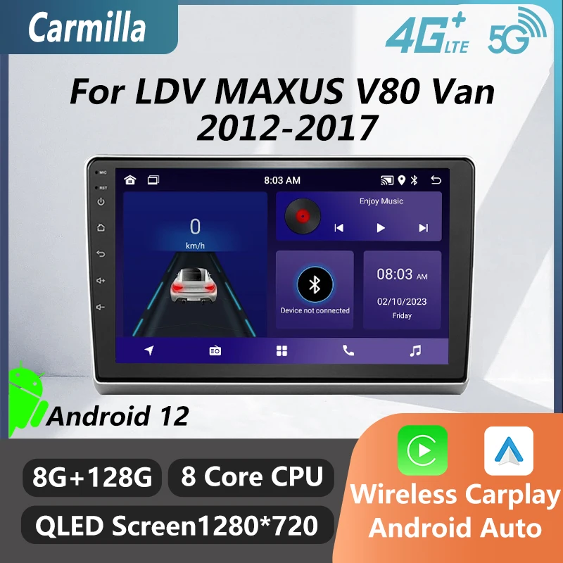 

2 Din Autoradio for LDV MAXUS V80 Van 2012-2017 Car Stereo WiFi Carp lay GPS Navigation Multimedia Video Player Head Unit