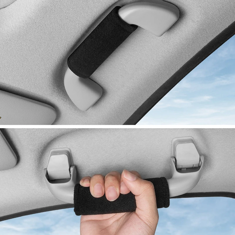Trendy Car Hand Pull Cover Roof Top Protective Cover Roof Armrest Accessory Car Interior Modification Supplies