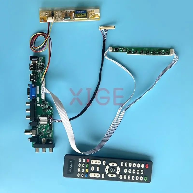 

LCD Controller Board Fit CLAA154WA04 CLAA154WA05 IR+AV+USB+HDMI+VGA 1CCFL DVB Digital Signal 30Pin LVDS 1280*800 Kit DIY Monitor