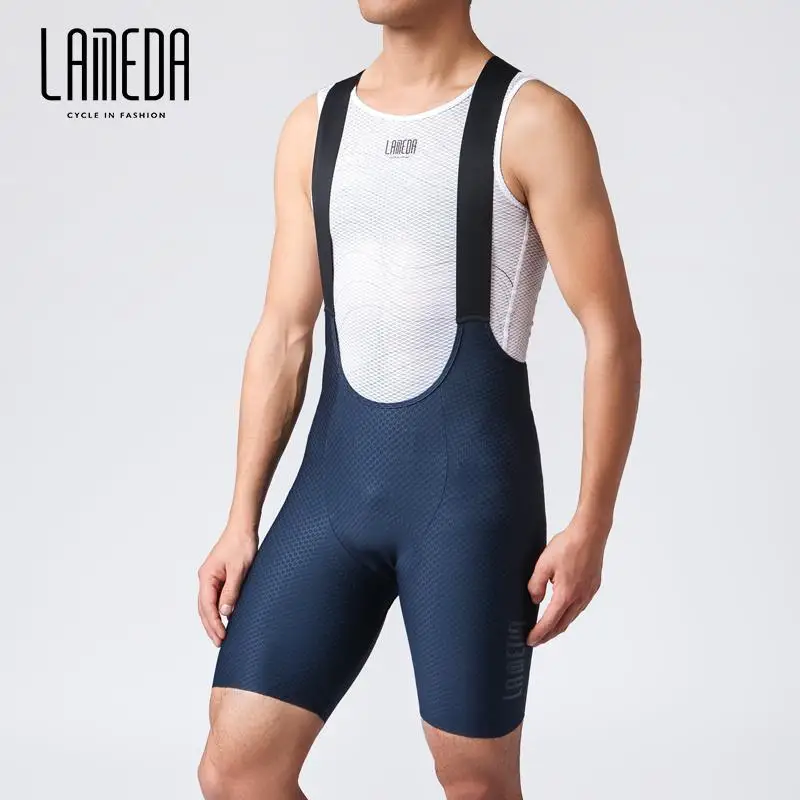 Lameda Men Cycling Bib Shorts Pants Summer Breathable Cycling Shorts Pant Pad High Easticity Bicycle Cycling Clothes For Men