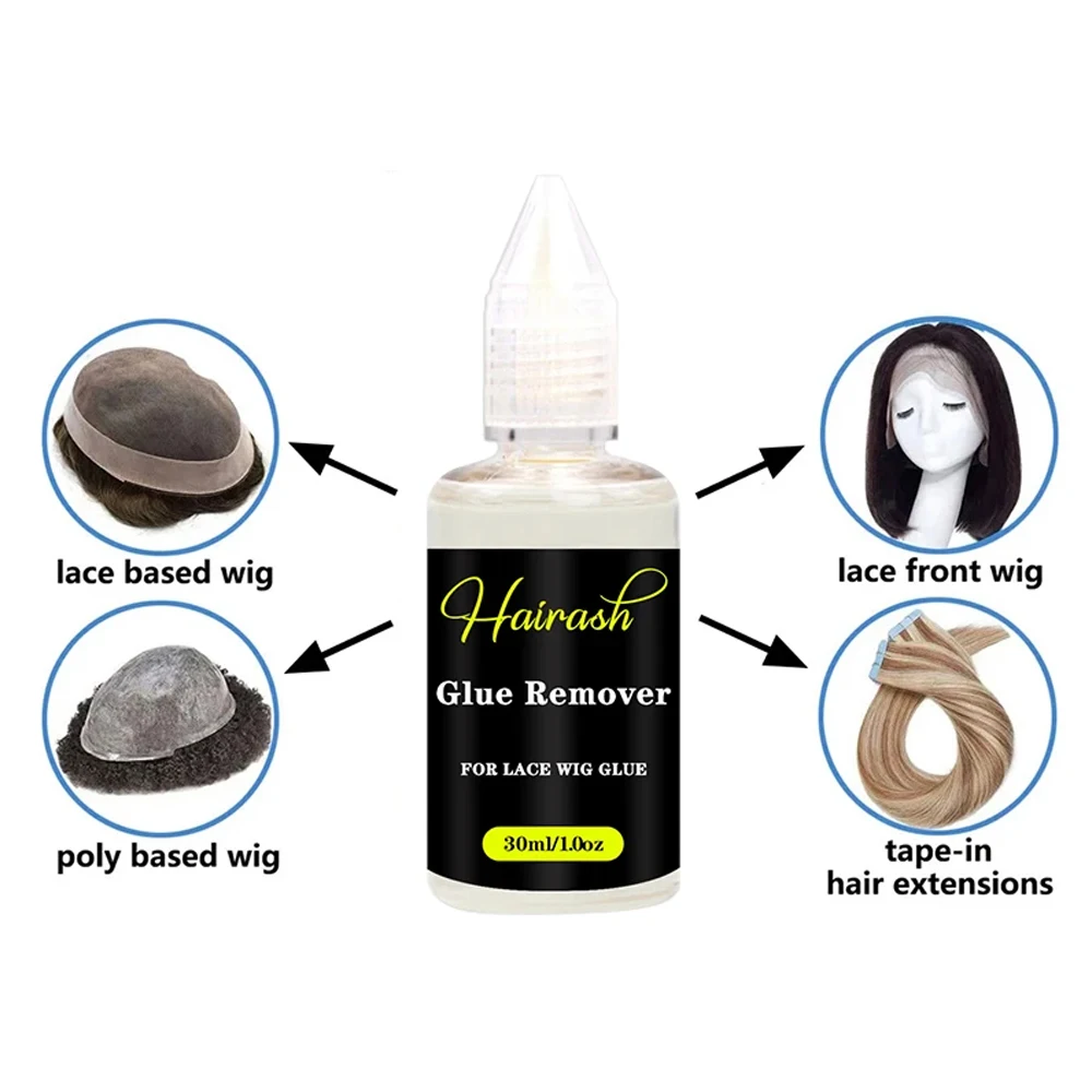 Lace Wig Glue Remover For Front Wig/Toupee/Closure/Tape Hair Extension Clear Remover For Adhesive Tape Liquid Glue Remover