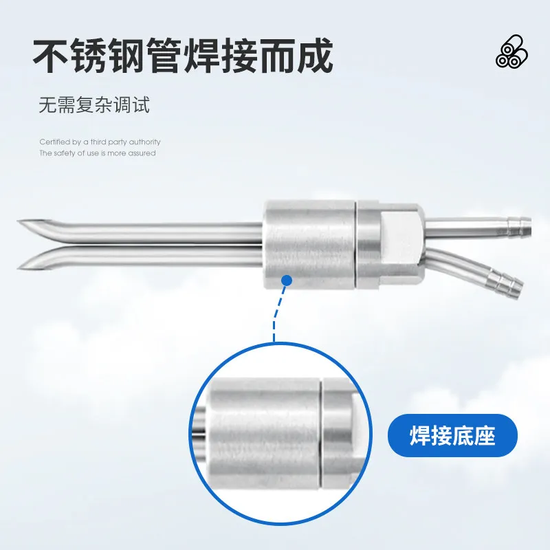 LEFOO LFM109 Wind Speed Sensor Split Pitot Tube High Temp Anti-Clog Dustproof Digital Display Wind Speed Tester