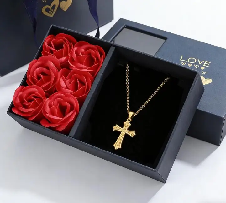 

Men's Vintage Gothic Cross Pendant Necklace -Personalized necklace Cuban Link Chain, Punk Hip Hop Jewelry for Men 2026 NEW