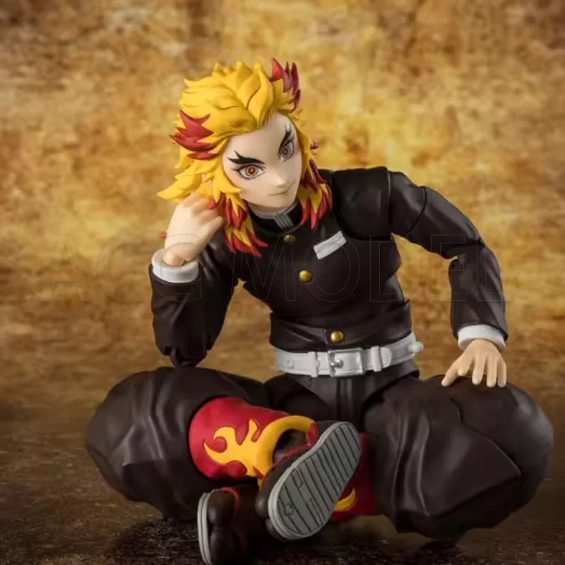Disponibile Originale Bandai SHFiguarts SHF Demon Slayer Rengoku Kyoujurou Action Figure Giocattoli Collezione Modello Regalo