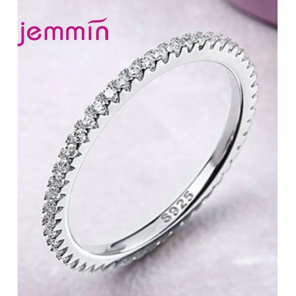 Luxury Brand Jewelry Cubic Zirconia Unique Shaped 925 Sterling Silver Rings For Women Wedding Engagement Size 5 6 7 8 9 10