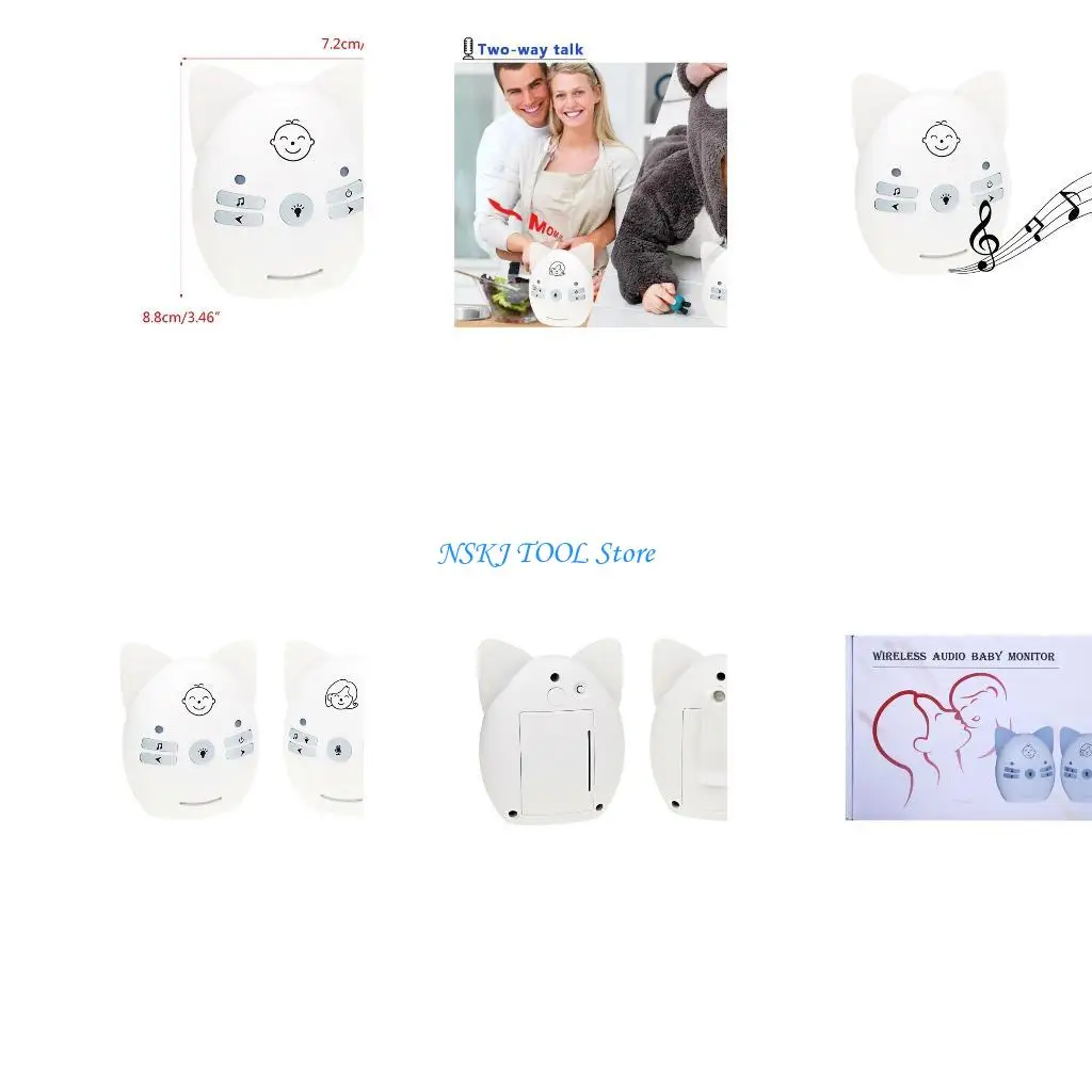 

L8RC Baby Monitor Digital Baby Monitor Portable Alarm Sensitive Wireless