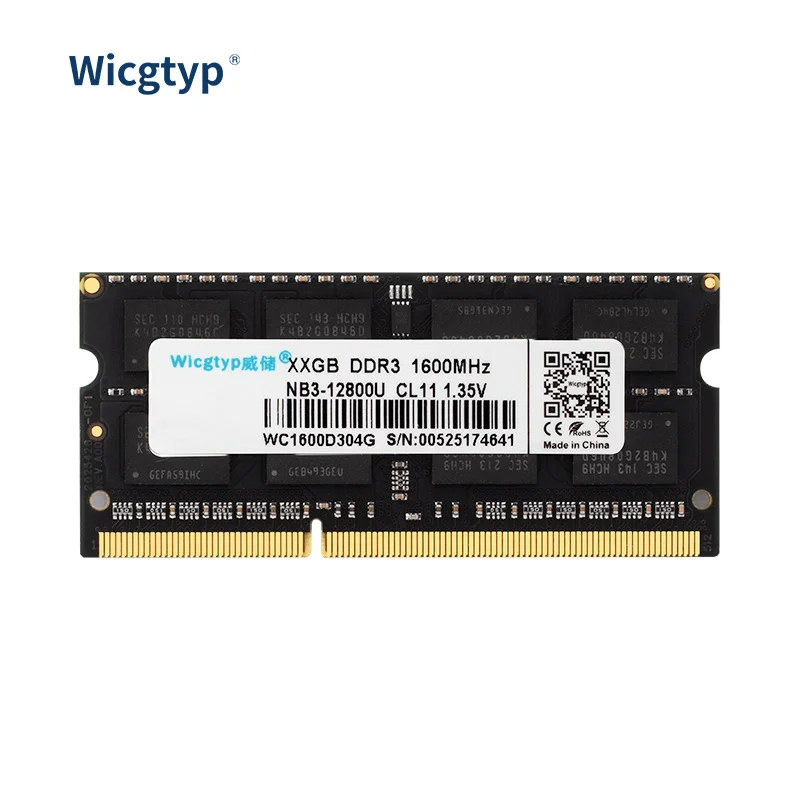 

Wicgtyp DDR3 2GB/4GB/8GB1066MHz 1333MHz 1600MHz PC3-8500 PC3-10600 PC3-12800 SODIMM Memory Ram memoria ram For Laptop Notebook