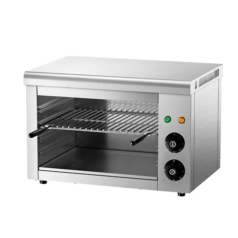 Smokeless Electric Oven Commercial Wall Mounted Electric Timer Oven Grill Burner Fish Roasting Oven Baking BBQ