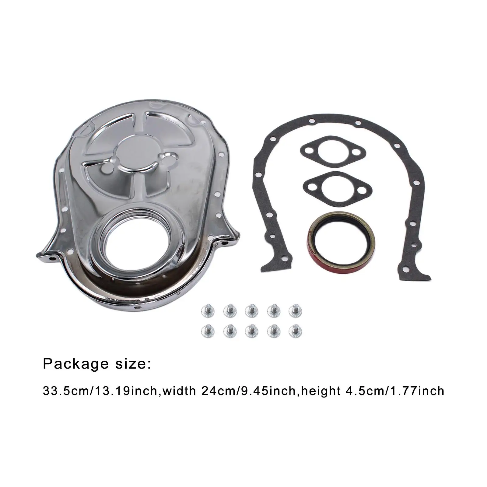 

Timing Chain Cover Kit Replace Parts High Performance Practical Iron with Gaskets and Bolts Accessory for 502 427