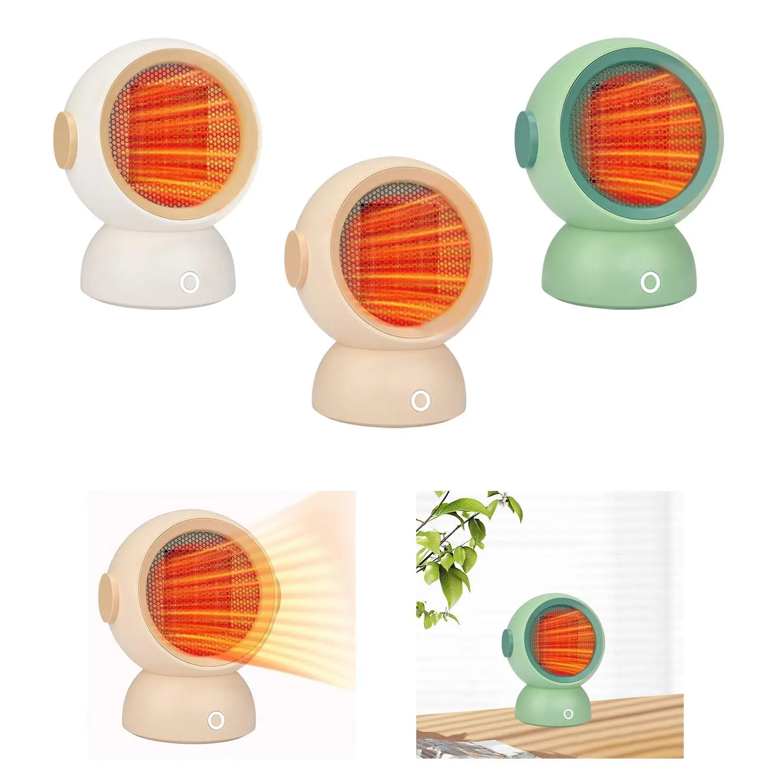 Chauffage électrique à pointe d'arrêt, 2 vitesses, pour usage intérieur, chambre à coucher, maison