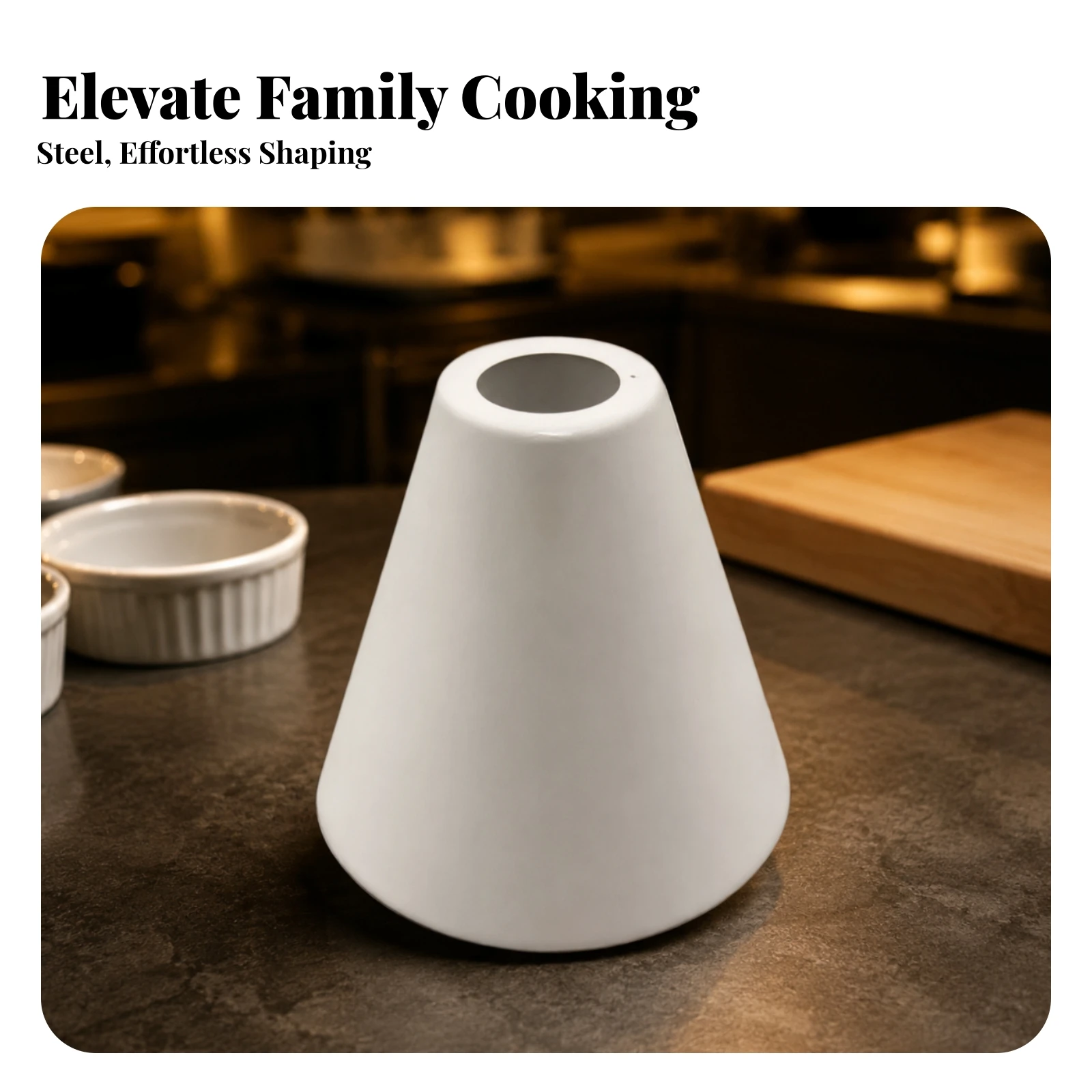 Tapered Plating Mold Lightweight Food Sculpting Mold Stainless Steel for Chefs, Culinary Presentation, Professional Kitchens