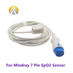 Reusable 7 Pin Adult Child Neonate SpO2 Sensor for Mindray Beneview T5 T8 iPM8 iMEC10 Beneheart Patient Monitor Mindray Tech