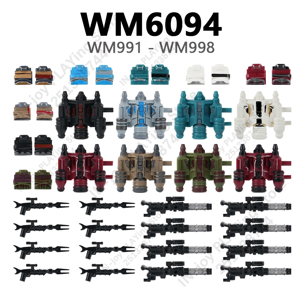 WM6094 Compatible Action Figure Parts Bricks WM991 WM992 WM993 WM994 WM995 WM996 WM997 WM998 WM Building Blocks Accessories Toys