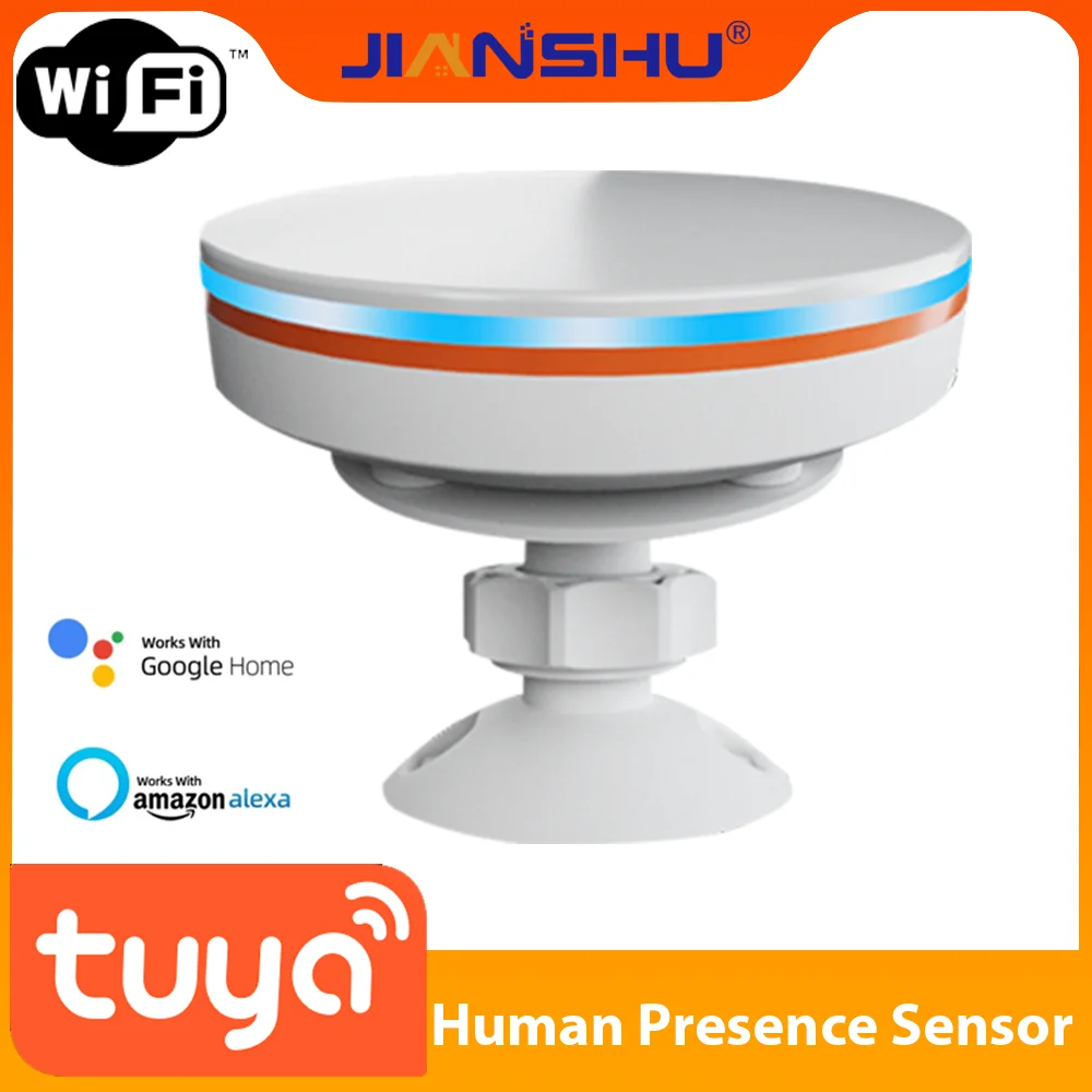 

Jianshu Tuya Smart Home Motion Sensor 5V Mmwave Human Presence Sensor Wifi Tuya 24G Radar Tuya Smart Life App