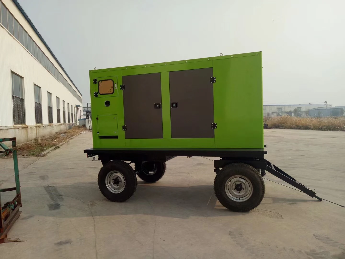 High quality weifang Ricardo 40kw/50kva soundproof silent moble diesel generator with brushless alternator and base fuel tank